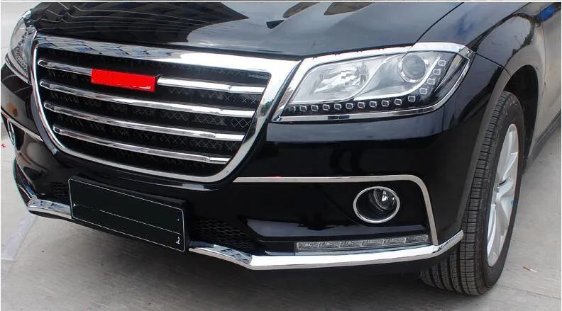 ПТФ в передний бампер брови Украшенные Moudlings для Great Wall Haval H2 CCA008