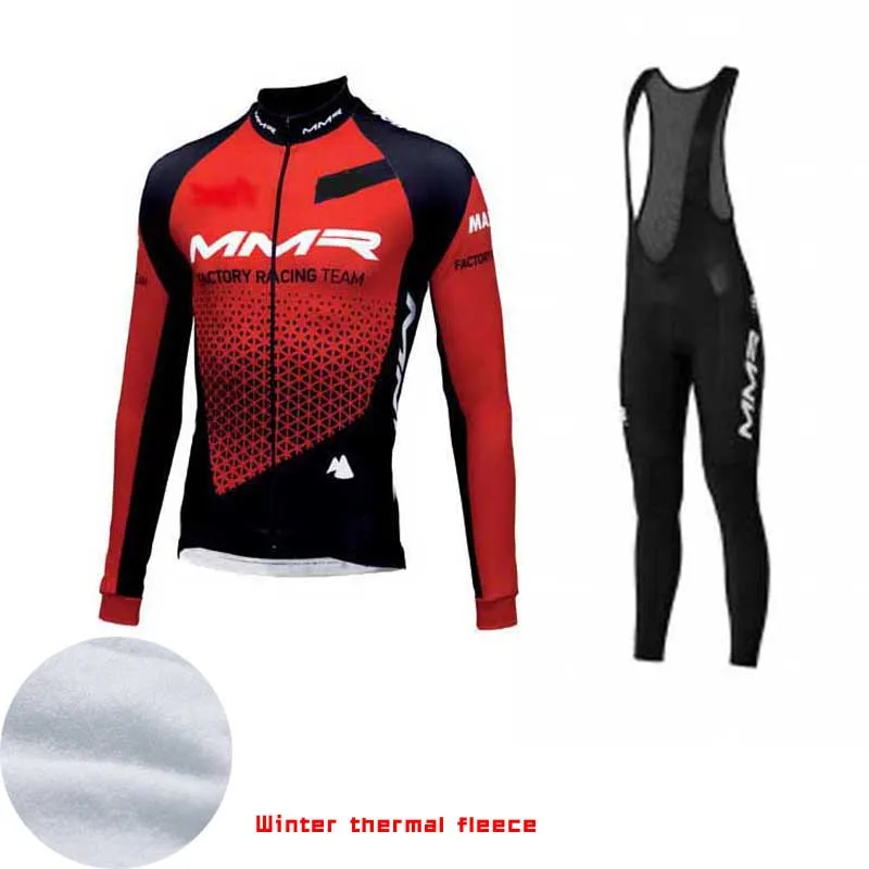 

SPTGRVO LairschDan 2019 team mmr cycling clothing cycling winter men's set road bike jersey women thermal fleece mtb clothes kit