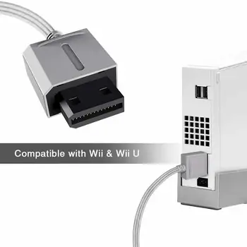 

1.8 M AV Cable For WII Mini WII/WII U Consoles Video RCA Audio TV Cable Stereo Cord X2M6