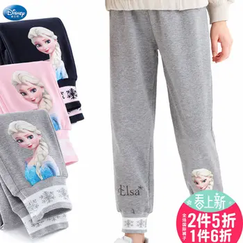 

Elsa GIRL'S Pants CHILDREN'S Sport Pants Spring and Autumn New Outer Wear Crawler Spring Clothing Mardi Gras Kids Girl Clothes