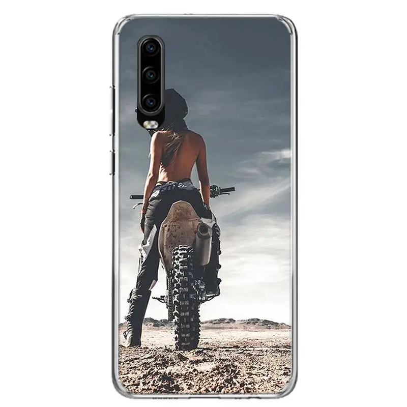 Motocross Cross Dirtbikes Cover Phone Case for Huawei P30 P20 Mate 30 20 10 Pro P10 Lite P Smart Z+ Coque Shell Capa