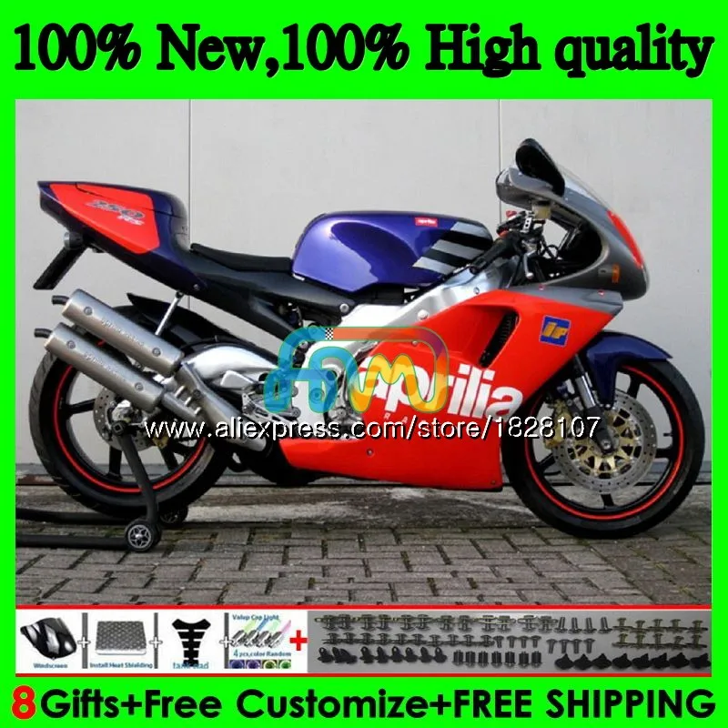 Средства ухода за кожей для Aprilia RS-250 RSV250 R RS250 95 96 97 81BS. 14 RSV250RR RS250R RS 250 РСВ 250 R RR 1995 1996 1997 синий и красный цвета крутые обтекатель
