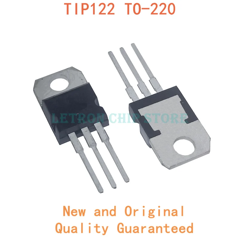 10 шт. транзисторы TIP122 TO-220 TO220 Darlington PNP Epitaxial Darl новый оригинальный | Электронные