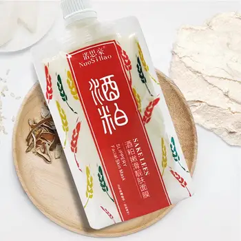 

Distillers Grains Washable Mask Skin Care Whitening Freckle Wrinkles Shrink Pores