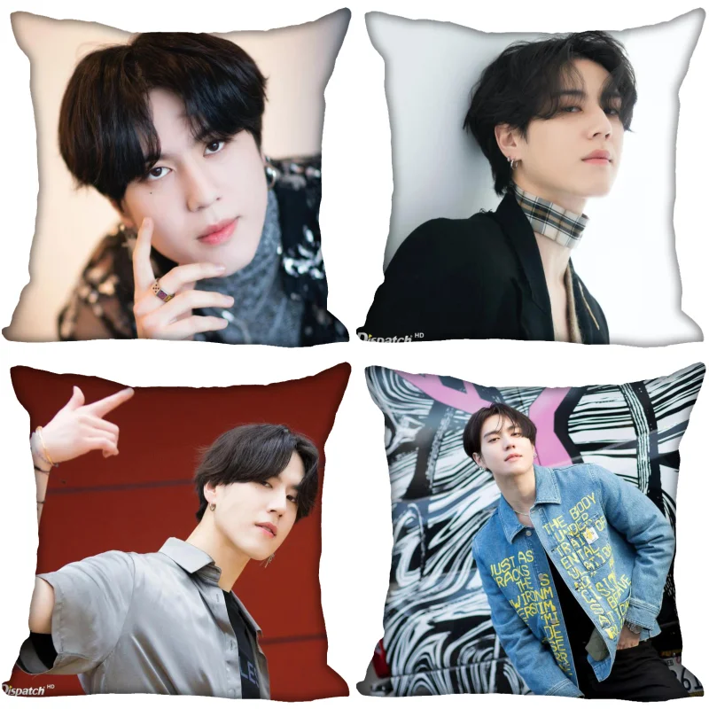 Custom GOT7 YuGyeom Pillow Cover Bedroom Home Office Decorative Pillowcase Square Zipper Cases Satin Soft No Fade 0519 | Дом и сад