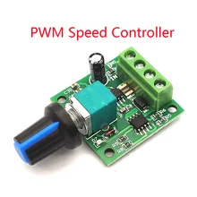 PWM DC Motor Speed Controller 1.8V 3V 5V 6V 12V2A Speed Regulating Switch Motor Control DC1.5-25V 2A
