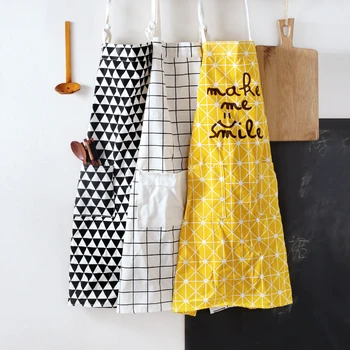 

Durable Parent-child Apron Waterproofing Oilproof Polyester Cotton Apron Adjustable Kitchen Apron Household Cleaning Tools