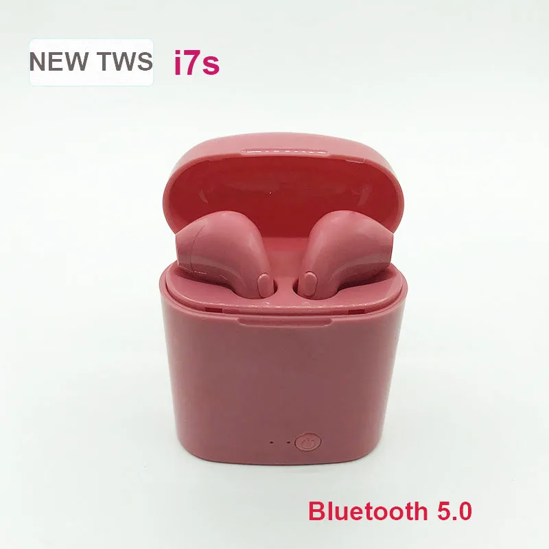 Прямые продажи i7s TWS Близнецы истинные беспроводные наушники Мини Bluetooth V5.0 наушники стерео гарнитура наушники с микрофоном зарядная коробка