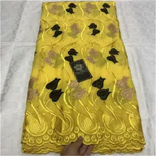 Black swiss voile lace in switzerland dubai fabric dry lace latest nigerian brocade fabric5yards/lot