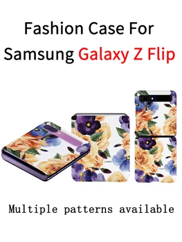 

For S Galaxy Z Flip Zflip SM-F700N Fashion Slim Hard Case Colorful Hardcase Folding Foldable Phone Protective Cover