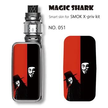 

Magic Shark Game of Thrones V-Vendetta Leaf Sticker Case Film Skin Cover for Smok X Priv Kit