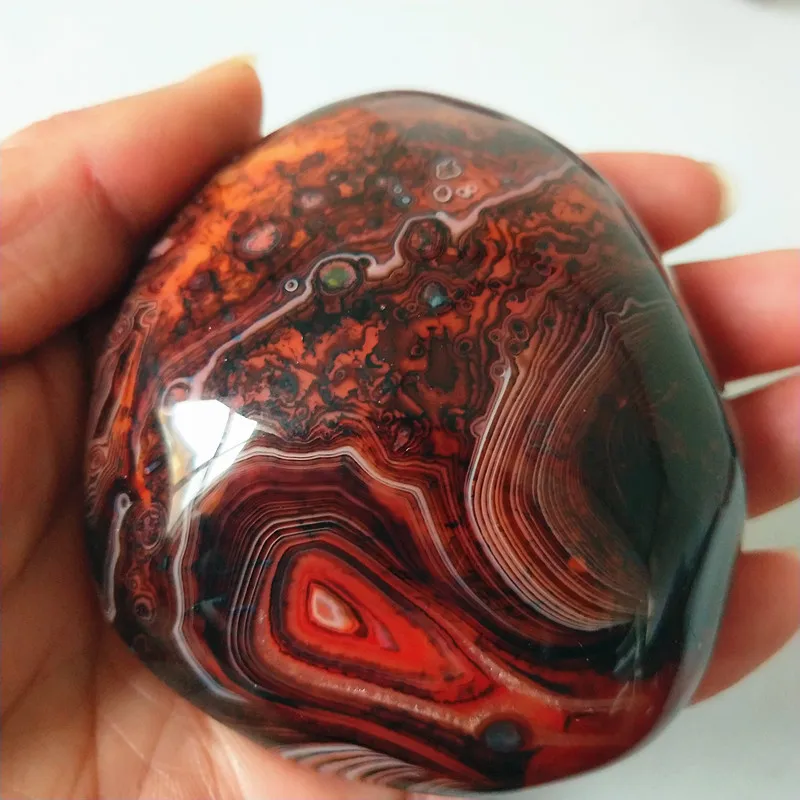 Натуральный камень Сардоникс Агат пальмовые камни игрушки маленькие камни и кристаллы целебные кристаллы - Цвет: A72      226g