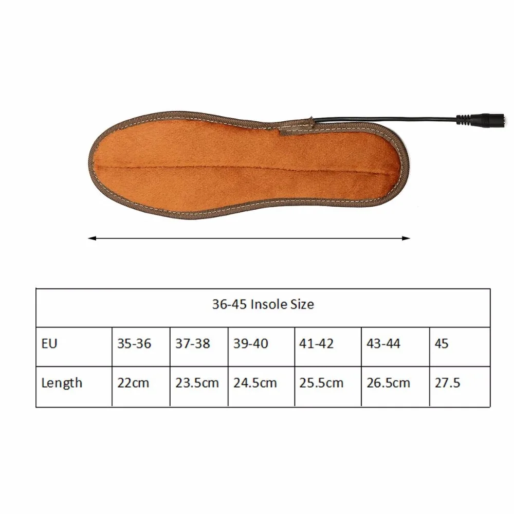 USB Подогреваемые стельки из плотного бархата утепленные размер 35-45, Утеплитель для ног подушки Термальность Утеплитель для ног для здоровья подошвы создать брендовую электрическую пилку для ног, Heate