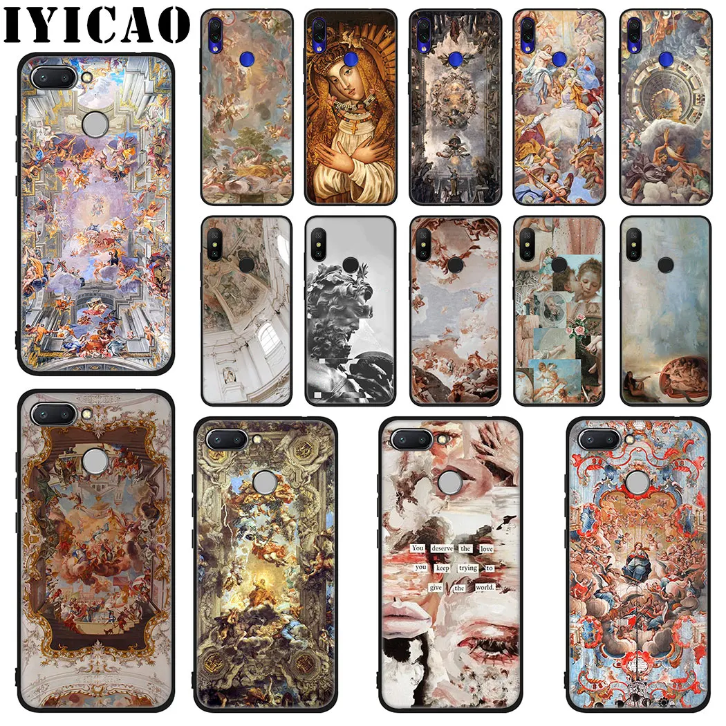 Iyicao Madonna церкви фрески Ангел Мягкий силиконовый чехол для Xiaomi Redmi Go S2 K20 6 Pro 8A 7 7A 6A 5A