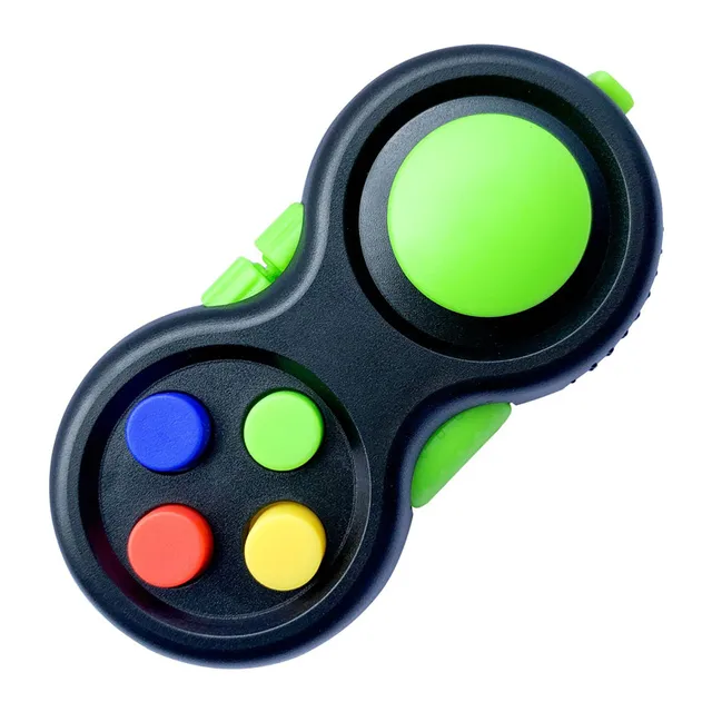 Fidget Toy Rainbow Handle Fidget Toy Classic Controller Game Pad Fidget Focus Toy ADHD Anxiety and Stress Relief 16