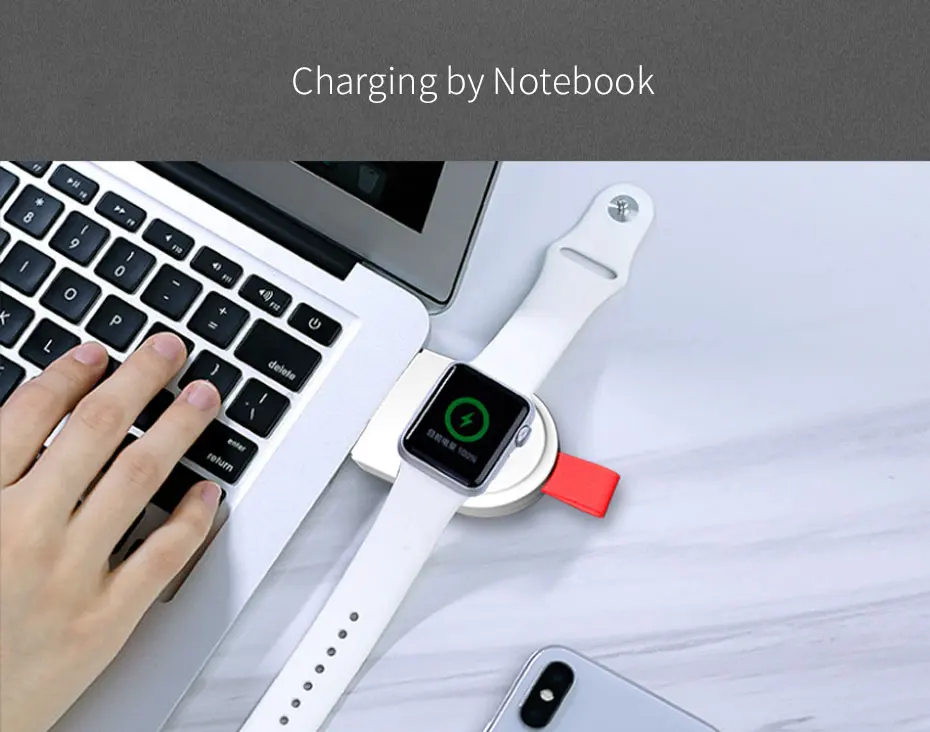 OUSU Мини QI Беспроводное зарядное устройство для apple watch магнитное зарядное устройство для iwatch 1 2 3 4 cargador usb быстрозарядная станция