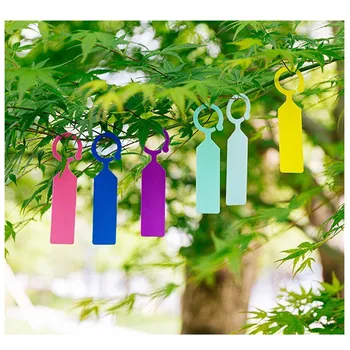 

50pcs Plastic Hanging Labels Garden Ring Label Pot Marker Stake Tree Hanging Tags Greenhouse Bonsai Collar Tags Garden Tools