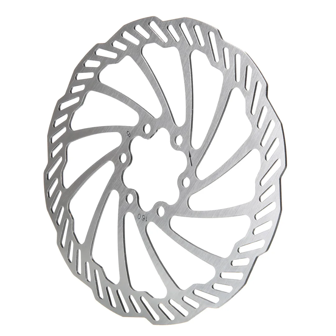 New Arrival Bike Brake Rotor 120/140/160/180/203mm Stainless Steel Bike Disc Brake Rotors + 6 Bolts For Mountain Road Bike
