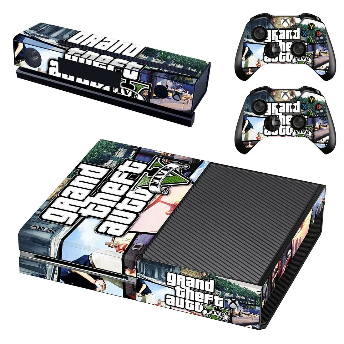 GTA 5 кожа для Xbox one Наклейка s виниловая наклейка Накладка для Xbox One консоль Kinect два контроллера