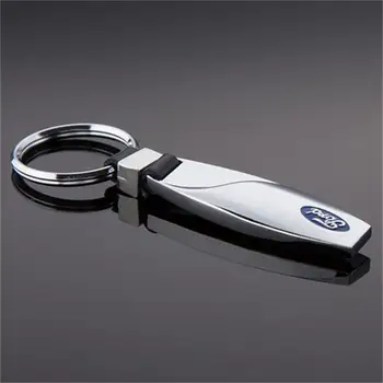 

Auto Car Styling Key Chain For Focus Mustang Mondeo Kuga Fiesta Escort Edge Badge Emblem Key Ring Holder KeyRing KeyChain