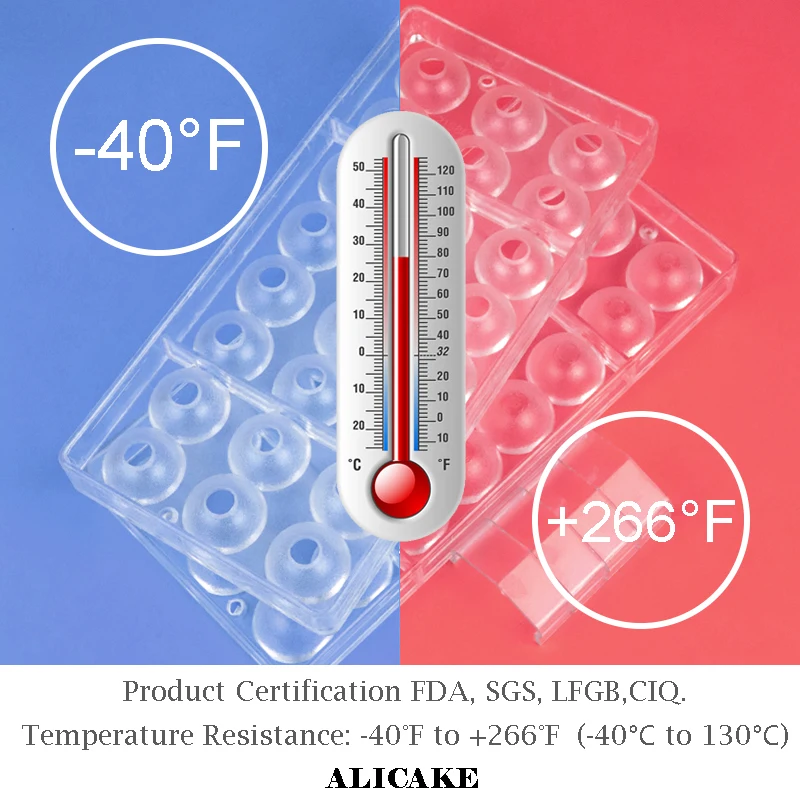 3D Chocolate Candy Bar Molds Forms Polycarbonate Plastic Tray Cake Baking Pastry Bakery Baker Tools for Chocolate Candy Mould