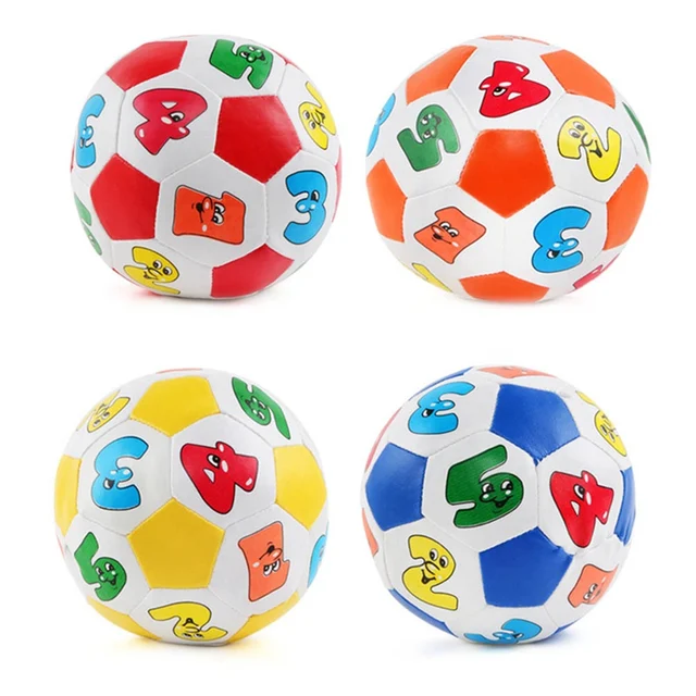 Children Kids Educational Toy Baby Learning Colors Number Ball Plaything Soccer Sports Ball Throw Stuffed Soft Plush Toys ZXH 4