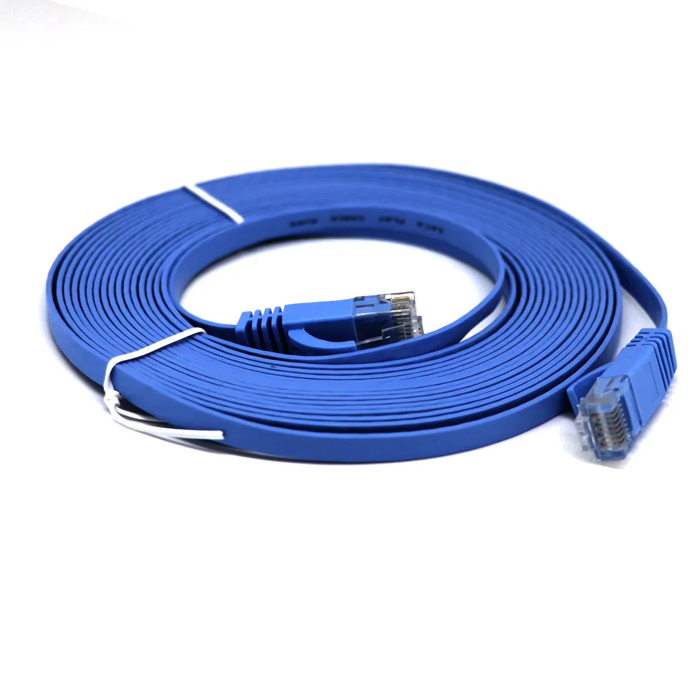 Плоский Ethernet Кабель CAT 6 Lan кабель 1 м/2 м/3 м/5 м/10 м/15 м/20 м плоский UTP патч интересная