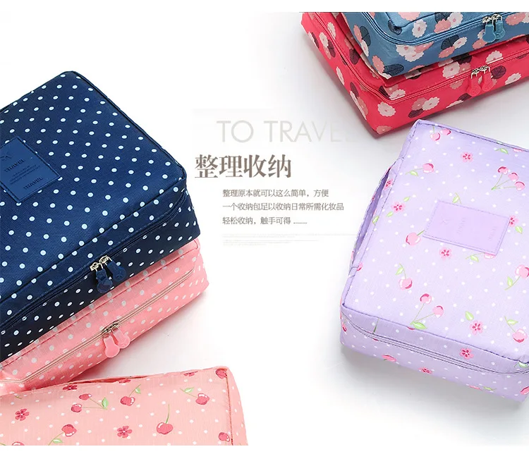 Multi-functional Travel Storage Bag Trash South Korea Cosmetic Bag Customizable Men's Women's Waterproof Travel Wash Bag Wholesa