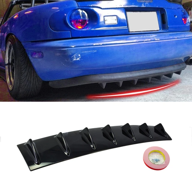 Universal 92cm Auto Hecks toß stange Spoiler 6 Fin Shark Fin Style Auto  Hecks toß stange Lippen Diffusor Spoiler Aufkleber Schutz Dekoration -  AliExpress