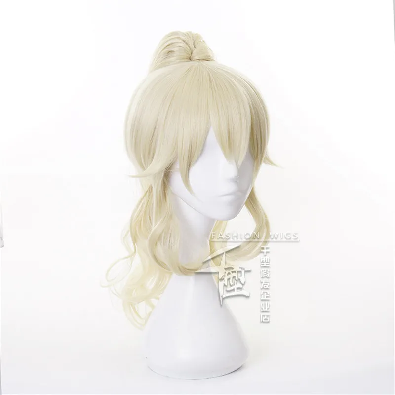 Genshin Impact Jean Cosplay  ݹ Ŭ    ռ Ӹ Peluca Anime Cosplay  +  