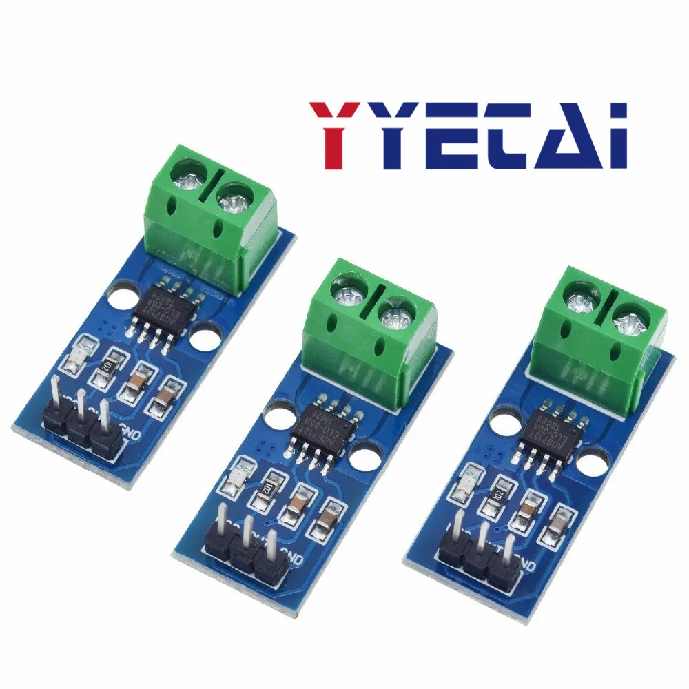 Модуль датчика тока ACS712ELCTR 5 А/20 А/30 А для связи с постоянным током | Лампы и