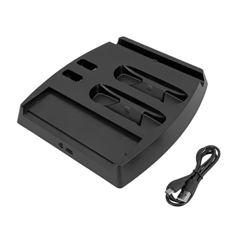 

Pocket TV Portable Game Console Travel Black HDMI USB Port PD Protocol ABS Charging Dock Multifunctional Stable For Switch