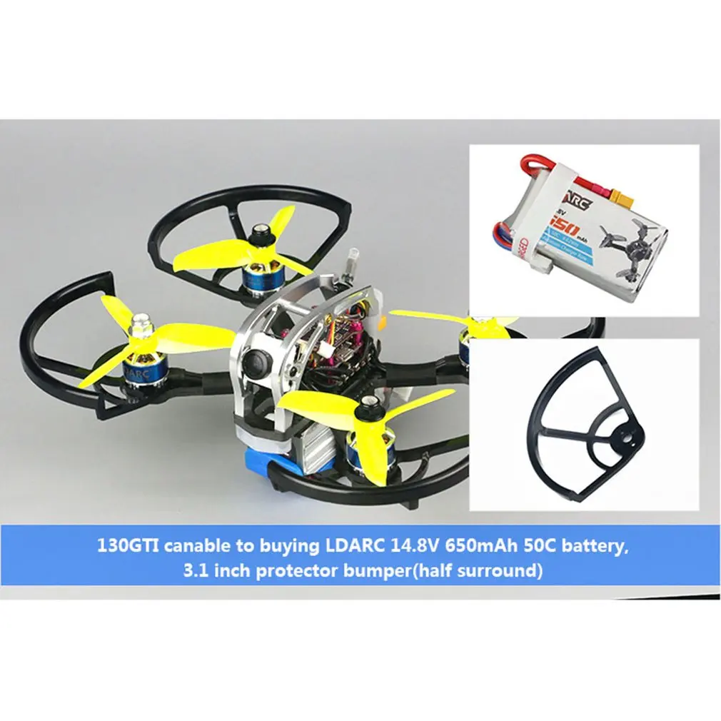 LDARC 130GTI-HD 133 мм 3-4S FPV гоночный Дрон PNP BNF F4 OSD 20A BLheli_S 4в1 ESC w/Caddx. US Turtle V2 1080P камера