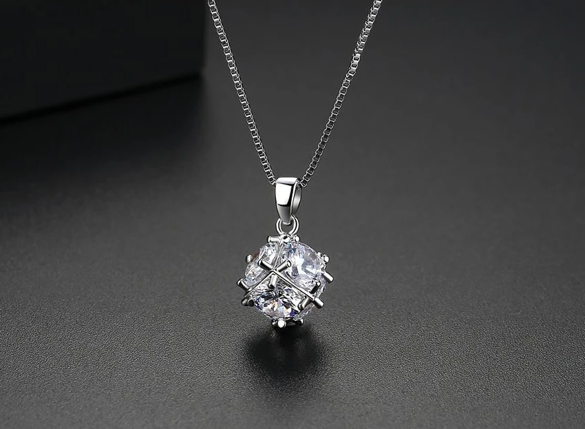 天米白球项链 5