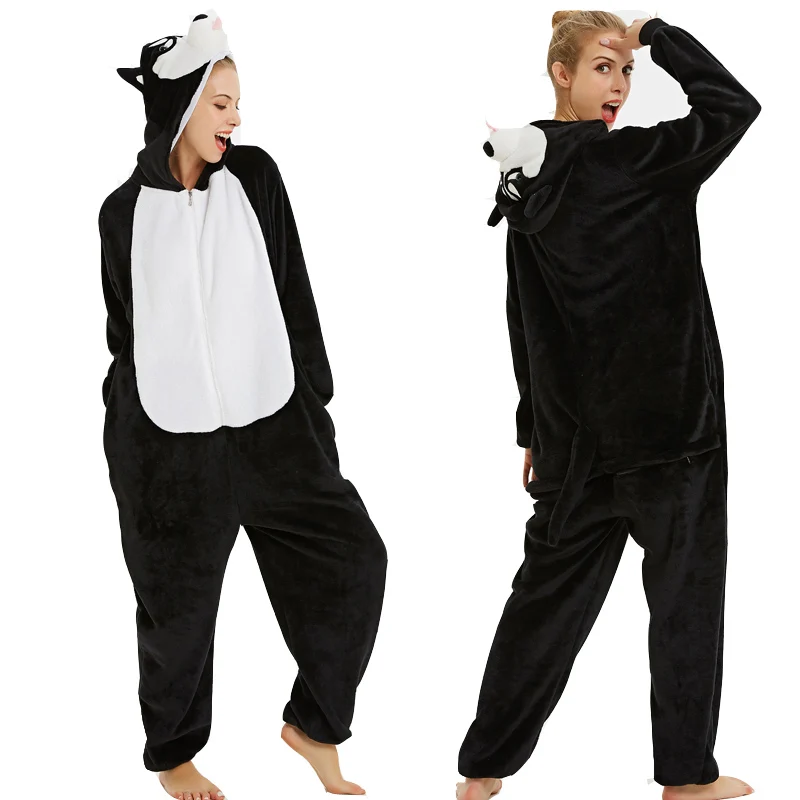 Зимний теплый унисекс для взрослых мужчин и женщин кигуруми Onesie Рождественская