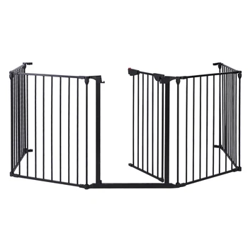 

Five Wrought Iron Fences Fireplace Fences Pet Fences Dog Fire Gate Baby Safety Gate Dog Safety Fence for Pets and Baby Dog Fence