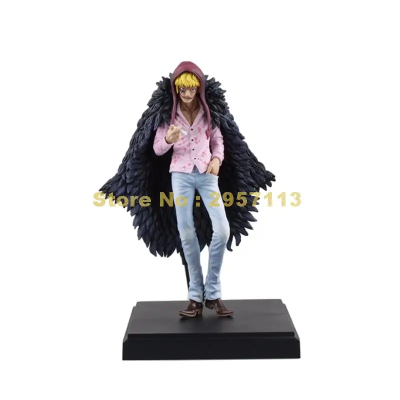 anime one piece great route red heart marathon doflamingo his brother corazon pvc action figure collection model 17cm Toy | Игрушки и