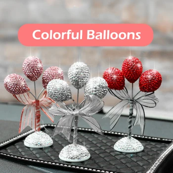 

Colorful Diamond Balloons Lovely Cute Car Decoration Interior Car Air Perfume Vehicle Dashboard Ornament Female Girls