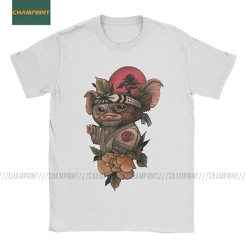 

Gizmo Gremlins T Shirts for Men Pure Cotton T-Shirts 80s Movie Mogwai Monster Horror Retro Sci Fi Tees Short Sleeve Tops 4XL 5XL