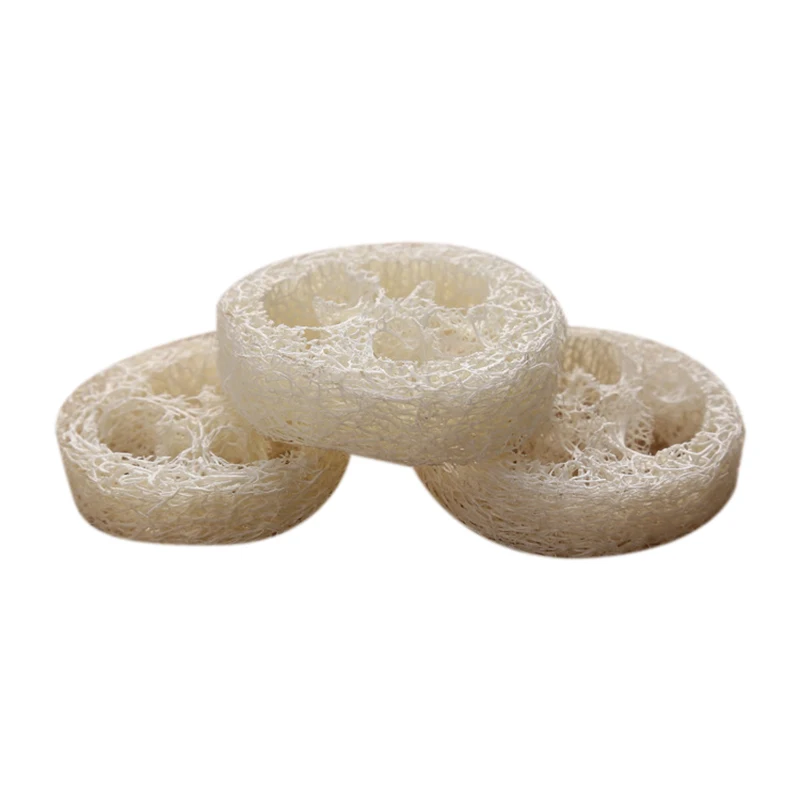 200 Pieces of 4-6 cm Diameter Loofah Slices DIY Custom Soap Tools, Cleaning Supplies, Sponge Washer