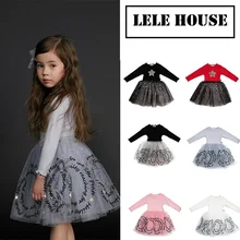 Г. Новая летняя брендовая одежда для девочек кружевные платья для маленьких девочек со звездами вечерние платья-пачки принцессы для От 1 до 6 лет