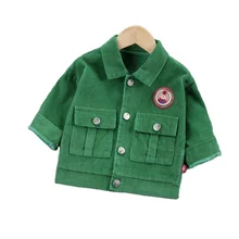 Ropa de moda para niños, chaqueta de solapa informal, disfraz deportivo para niños pequeños, ropa de algodón para bebés, primavera y otoño, novedad