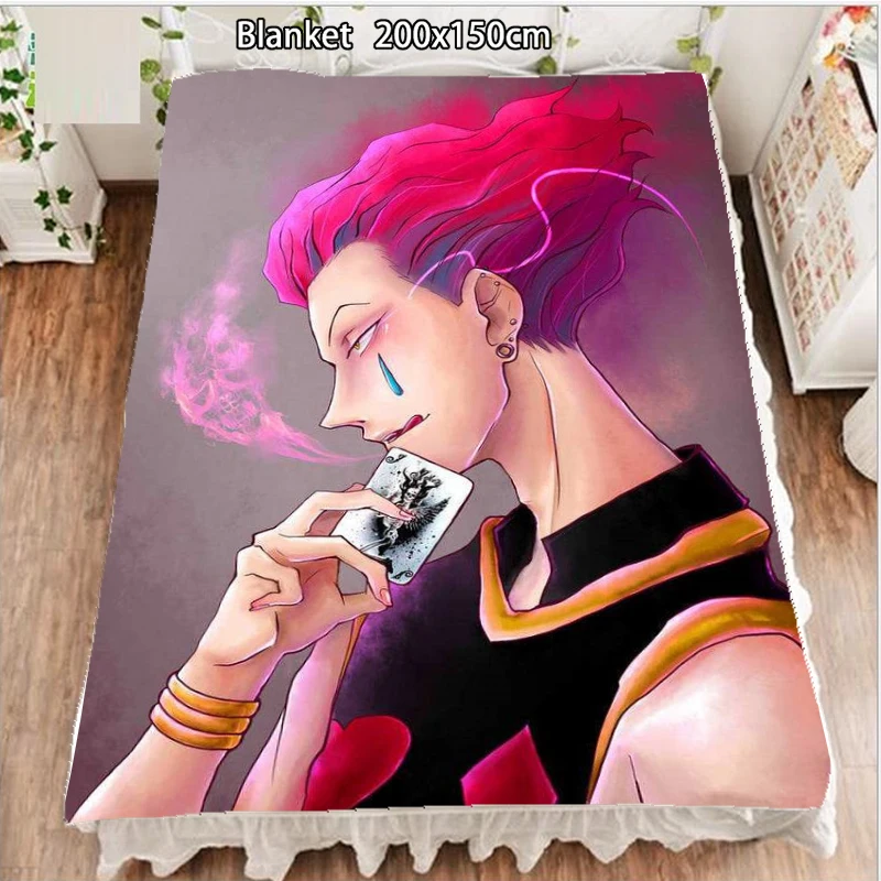 Аниме Флисовое одеяло и покрывала hunter x Morow Hisoka крутые одеяла для кровати 200 см 100 |