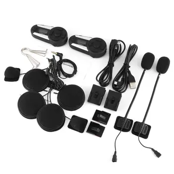 

2PCS T20s With Screen Fm Motorcycle Helmet Bluetooth Intercom Headset 1200 Meters Full Duplex Real-time Pair