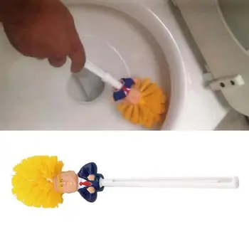 

1PC Creative Donald Trump Brush Toilet Supplies Set Brush Holders WC Borstel Original Toilet Paper Bathroom Cleaning Accessories