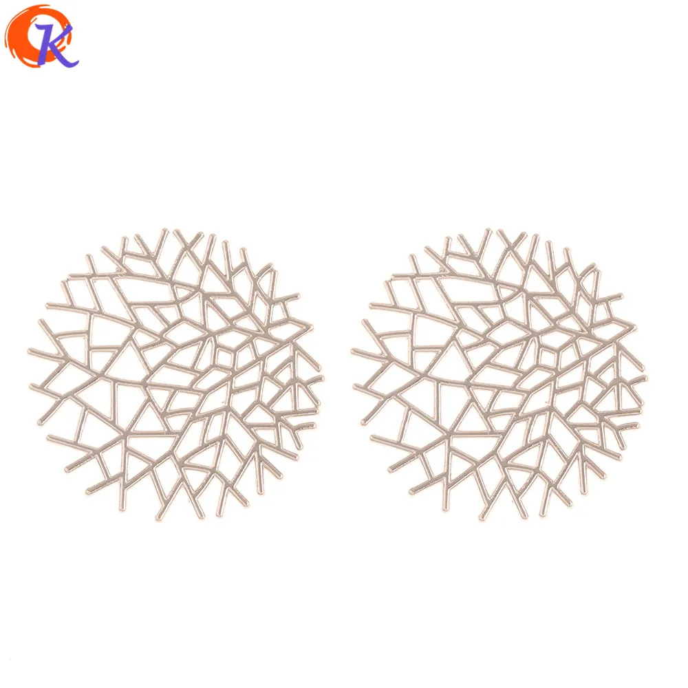 

Cordial Design 100Pcs 31*31MM Jewelry Accessories/Earrings Connectors/Round Shape/Rhodium/DIY Making/Hand Made/Jewelry Findings