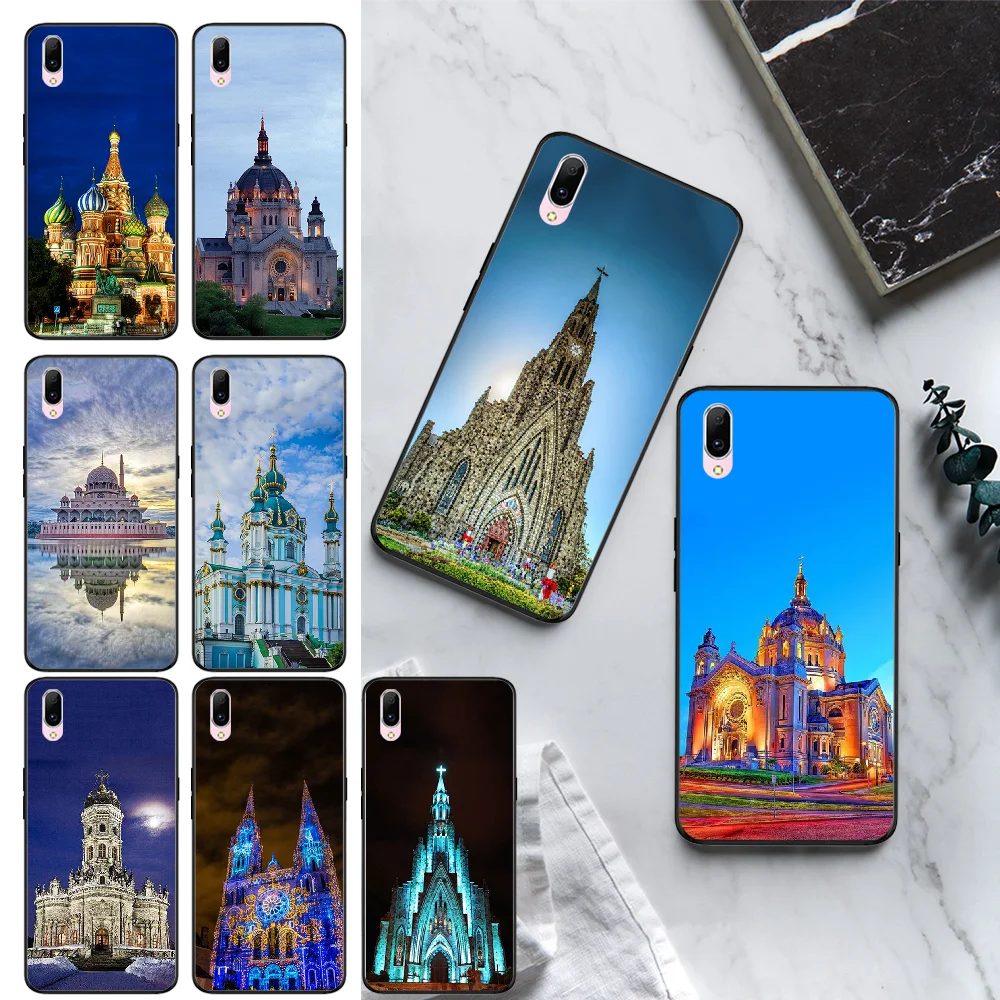 Viviana церковь Св. Павла черный мягкий чехол для телефона из ТПУ VIVO Y31 Y53 Y55 Y66 Y67 Y69 Y71 Y75