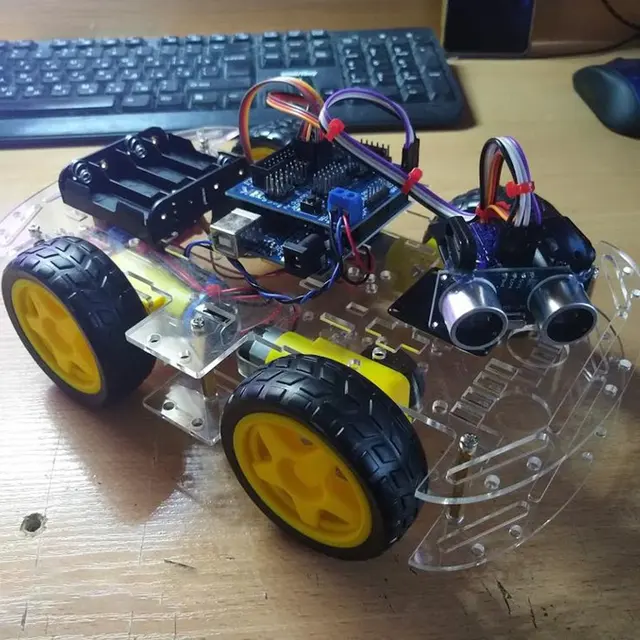 Smart Robot Car Chassis Kit Ultrasonic module Avoidance tracking For Arduino kit