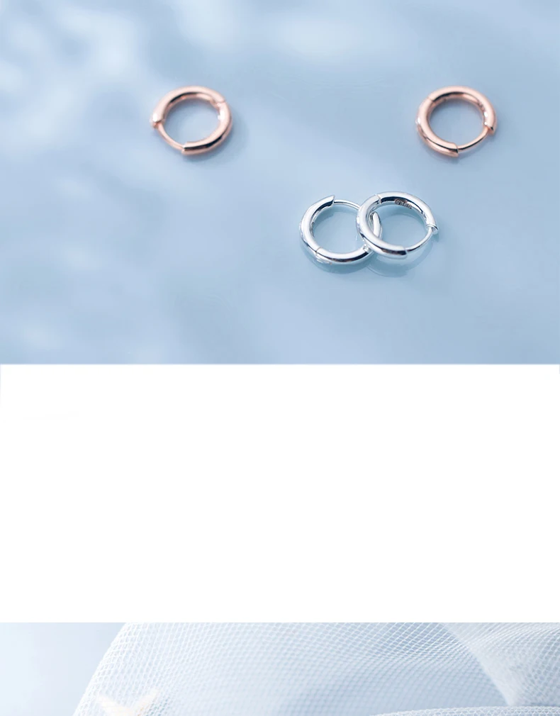MloveAcc, стиль, серьги-кольца, серебро 925 пробы, маленькие клипсы, серьги для женщин, Свадебная вечеринка, серебро, 925, ювелирные изделия