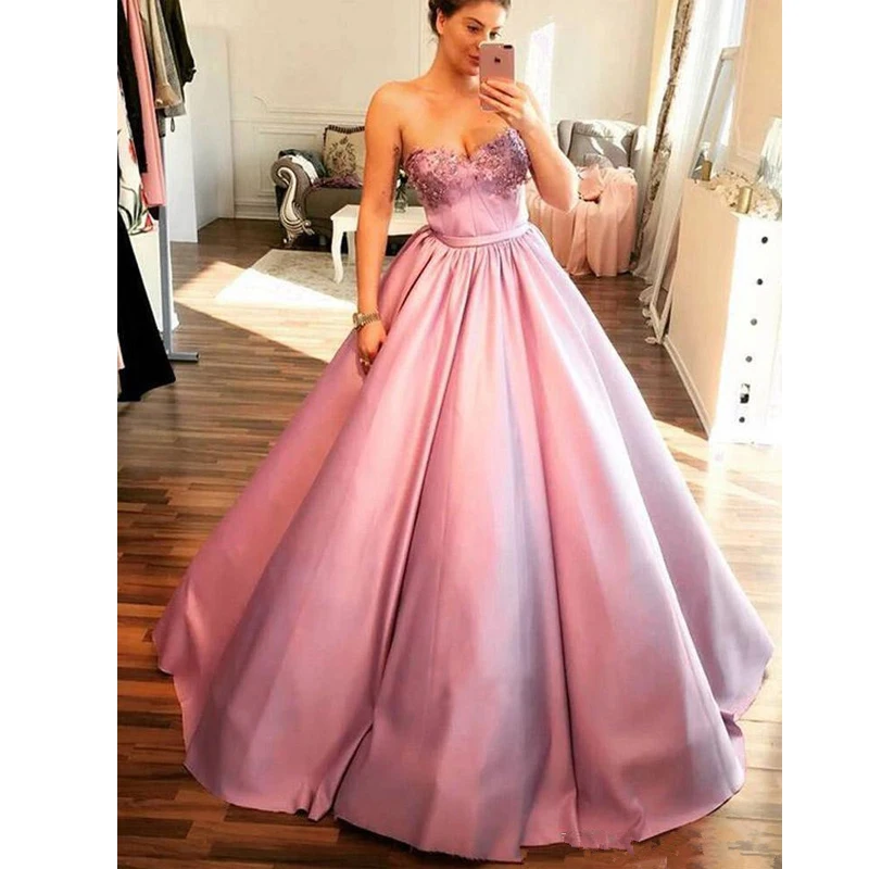 satin quinceanera dresses